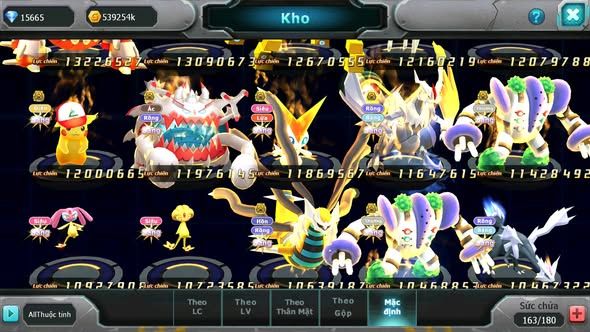 MÃ : #TTS4575 - SV207 - TOP3 - DIANCIE CH DYANAMX HOOH CH DYNAMAX PALKIA CH RAYQUAZA BC YVETAL CH NHIỀU PET BÁ CHỦ NGON