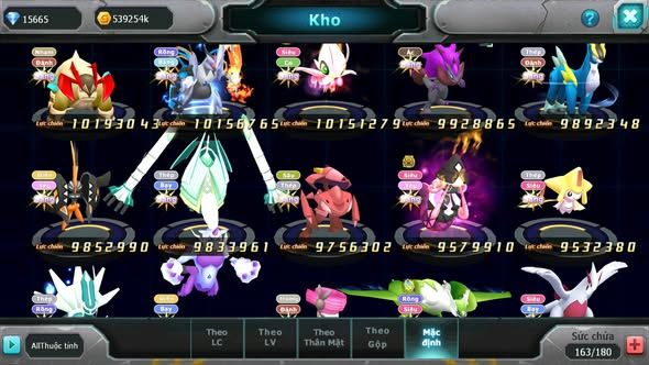 MÃ : #TTS4575 - SV207 - TOP3 - DIANCIE CH DYANAMX HOOH CH DYNAMAX PALKIA CH RAYQUAZA BC YVETAL CH NHIỀU PET BÁ CHỦ NGON