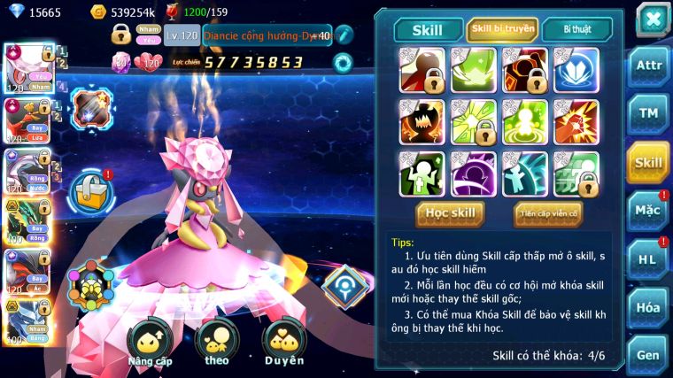 MÃ : #TTS4575 - SV207 - TOP3 - DIANCIE CH DYANAMX HOOH CH DYNAMAX PALKIA CH RAYQUAZA BC YVETAL CH NHIỀU PET BÁ CHỦ NGON