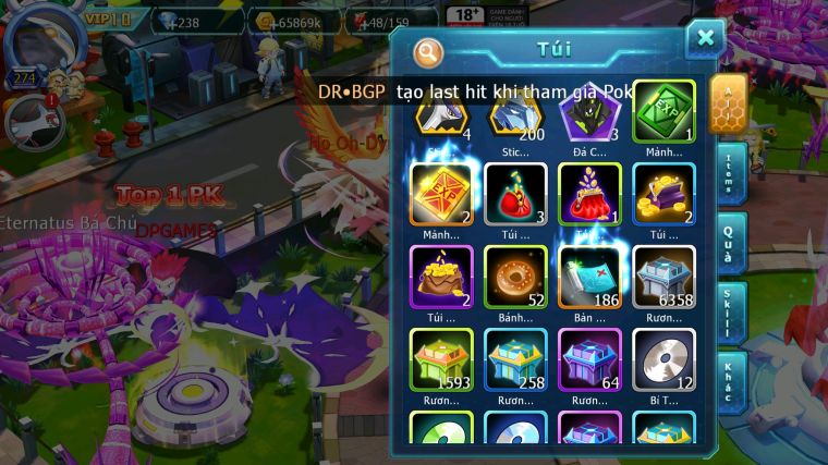 MÃ : #TTS4584 - SV 1304 - V10 - HOOH CH DYNAMAX YVETAL BC QVBC BC MEW GIÁP BC THẦN GIÓ BC CẶP LATI BC