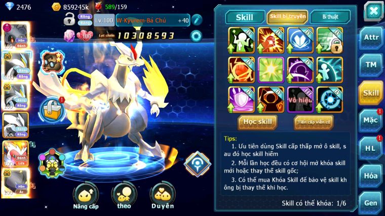 MÃ : #TTS4579 - SV401 - V8 - MASHDOW DYNAMAX UNVOA WB BC PIKA DYNAMAX MEW GIÁP BC TAPU KOKO BC NHIỀU PET HT