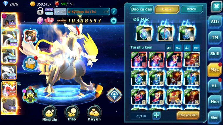 MÃ : #TTS4579 - SV401 - V8 - MASHDOW DYNAMAX UNVOA WB BC PIKA DYNAMAX MEW GIÁP BC TAPU KOKO BC NHIỀU PET HT