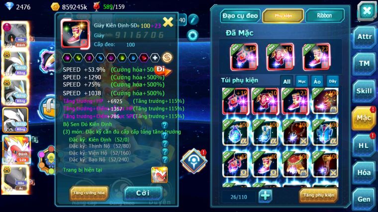 MÃ : #TTS4579 - SV401 - V8 - MASHDOW DYNAMAX UNVOA WB BC PIKA DYNAMAX MEW GIÁP BC TAPU KOKO BC NHIỀU PET HT