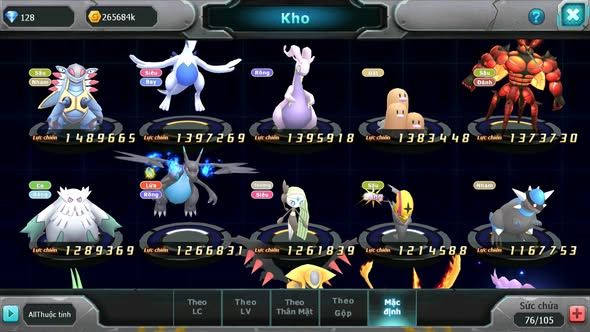 MÃ : #TTS4577 - SV 1729 - V7 - UNVOA DRAK HOOH CẶP LATI BÁ CHỦ HOOH QVBC THẦN GIÓ GROUDON