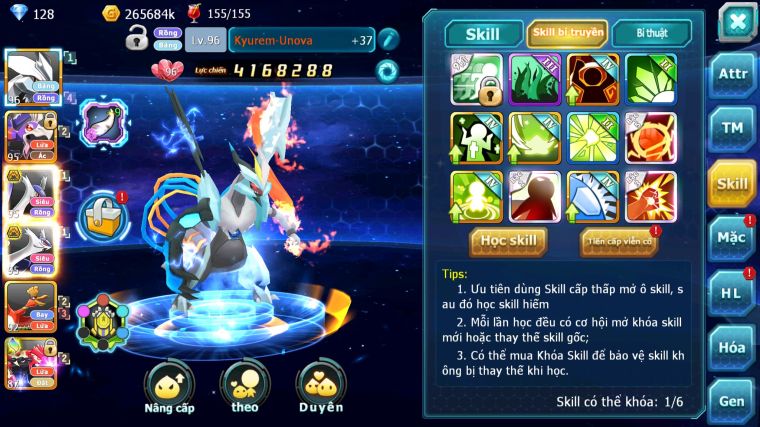 MÃ : #TTS4577 - SV 1729 - V7 - UNVOA DRAK HOOH CẶP LATI BÁ CHỦ HOOH QVBC THẦN GIÓ GROUDON