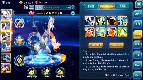 MÃ : #TTS4587 - SV 1663 - V8 - UNVOA CẶP LATI BÁ CHỦ LUGIA KYOGRE NHIỀU PET HT