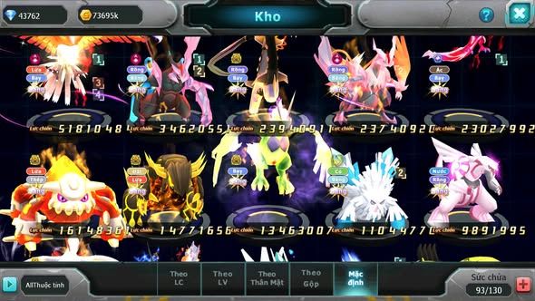 MÃ : #TTS4593 - SV 1012 - TOP 6 - 1K9 SÁCH - HOOH CH DYNAMAX LC KHỦNG BW CH DYNAMAX RAYQUAZA BC YVETAL CH NHIỀU PET BC NGON