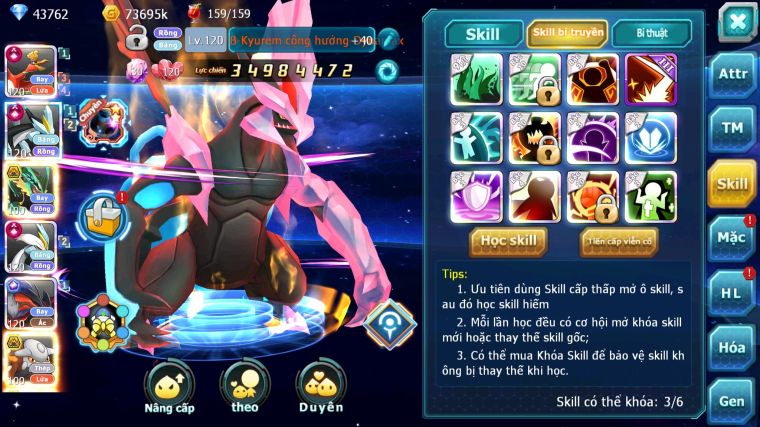 MÃ : #TTS4593 - SV 1012 - TOP 6 - 1K9 SÁCH - HOOH CH DYNAMAX LC KHỦNG BW CH DYNAMAX RAYQUAZA BC YVETAL CH NHIỀU PET BC NGON