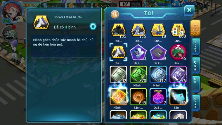 MÃ : #TTS4593 - SV 1012 - TOP 6 - 1K9 SÁCH - HOOH CH DYNAMAX LC KHỦNG BW CH DYNAMAX RAYQUAZA BC YVETAL CH NHIỀU PET BC NGON