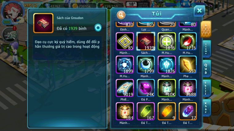 MÃ : #TTS4593 - SV 1012 - TOP 6 - 1K9 SÁCH - HOOH CH DYNAMAX LC KHỦNG BW CH DYNAMAX RAYQUAZA BC YVETAL CH NHIỀU PET BC NGON