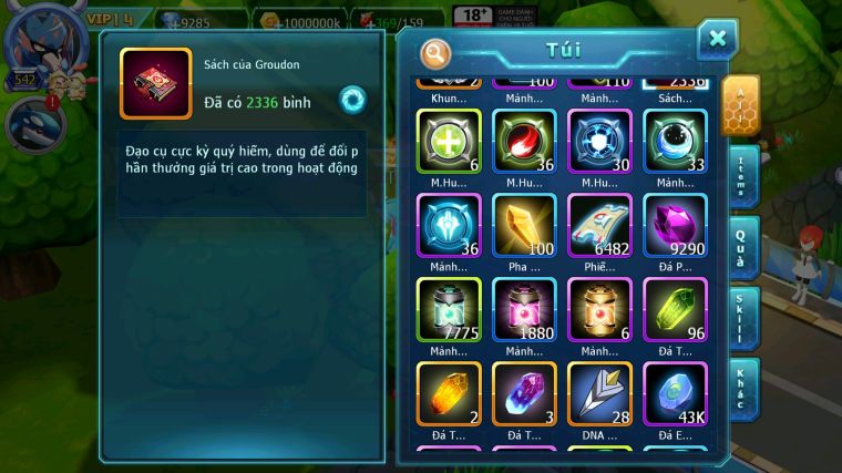 MÃ : #TTS4600 - SV 968 - V14 - TOP12 - 2K3 SÁCH - HOOH CH DYNAMA CẶP CÚN DIANCIE DYNAMAX ARC DYNAMAX NHIỀU PET BÁ CHỦ NGON