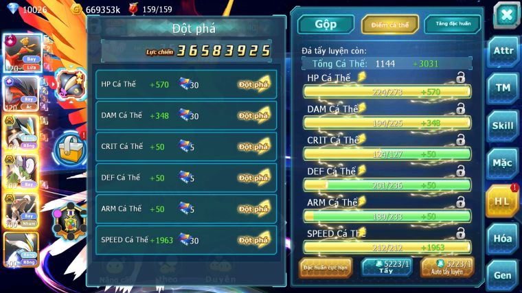 MÃ : #TTS4605 - SV 1526 - TOP 9 - 1K8 SÁCH - HOOH CH DYNAMAX YVETAL CH BLACK BC NHIỀU PET HT NGON LÀNH BUILD CHẤT