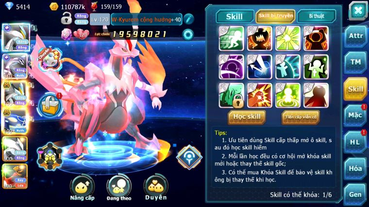 MÃ : #TTS4607 - SV 1347 - TOP 23 - V14 - WHITE CỘNG HƯỞNG PALKIA CỘNG HƯỞNG BLACK BC KYOGRE BC CẶP LATI BC NHIỀU PET