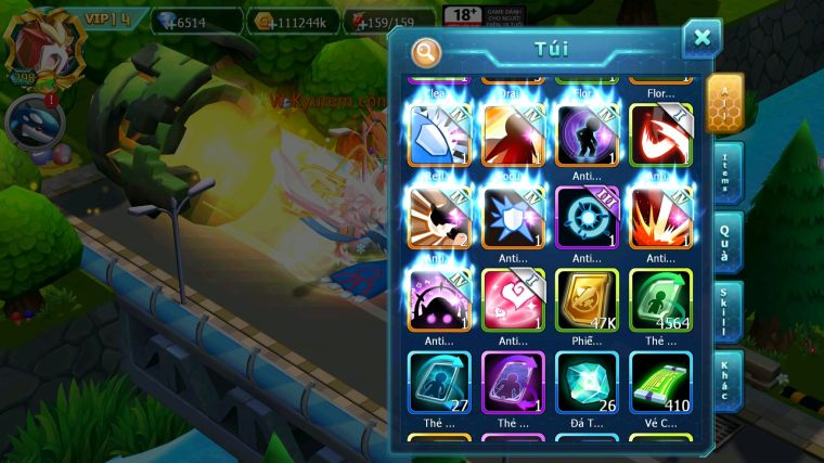 MÃ : #TTS4607 - SV 1347 - TOP 23 - V14 - WHITE CỘNG HƯỞNG PALKIA CỘNG HƯỞNG BLACK BC KYOGRE BC CẶP LATI BC NHIỀU PET