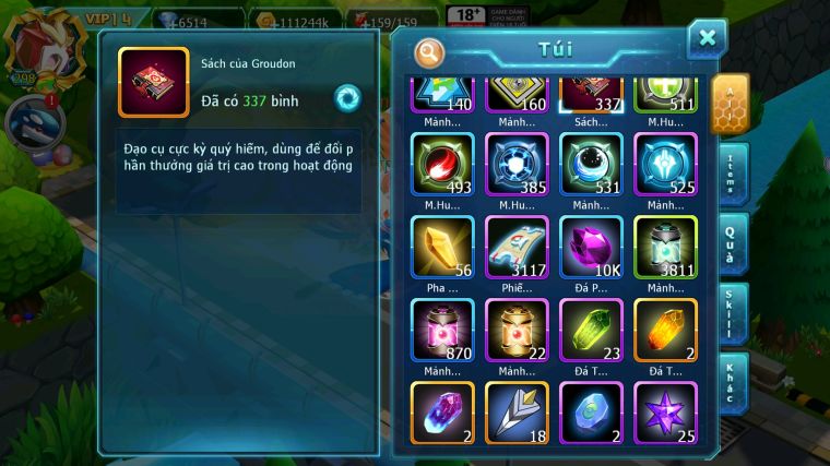 MÃ : #TTS4607 - SV 1347 - TOP 23 - V14 - WHITE CỘNG HƯỞNG PALKIA CỘNG HƯỞNG BLACK BC KYOGRE BC CẶP LATI BC NHIỀU PET