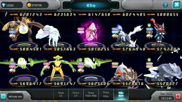 MÃ : #TTS4612 - SV739 - TOP 10 - V14 1K8 SAHCS - DIANCIE CH DYNAMAX PALKIA CH HOOH DYNAMAX NHIỀU PET BÁ CHỦ NGON