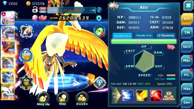 MÃ : #TTS4612 - SV739 - TOP 10 - V14 1K8 SAHCS - DIANCIE CH DYNAMAX PALKIA CH HOOH DYNAMAX NHIỀU PET BÁ CHỦ NGON