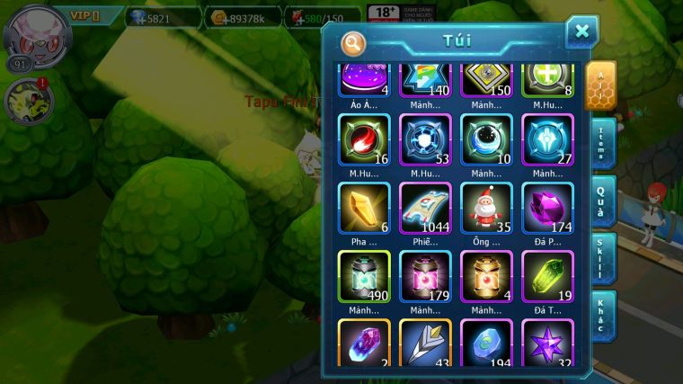 MÃ : #TTS4620 - SV 1720 - DIANCIE BÁ CHỦ TAPU FINI BC XERM UNVOA SHADOW LUGIA NHIỀU PET HT