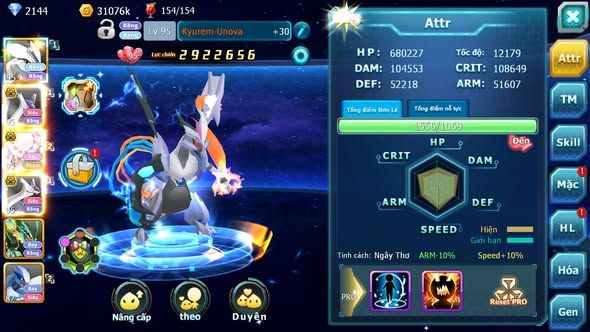 MÃ : #TTS4618 - SV 1686 - V11 - UNVOA CẶP LATI BÁ CHỦ DIANCIE BÁ CHỦ RAYQUAZA LUGIA NHIỀU PET HT