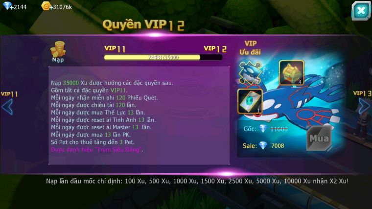 MÃ : #TTS4618 - SV 1686 - V11 - UNVOA CẶP LATI BÁ CHỦ DIANCIE BÁ CHỦ RAYQUAZA LUGIA NHIỀU PET HT