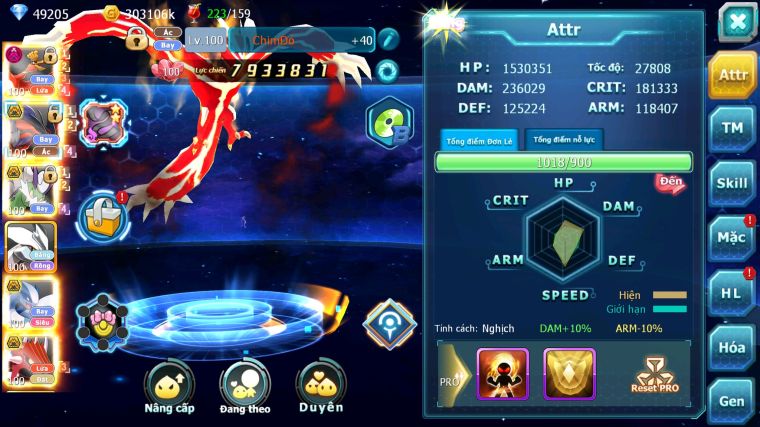 MÃ : #TTS4616 - SV 1600 - 2K4 SÁCH - TOP42 - V12 - HOOH DYNAMAX YVETAL BÁ CHỦ THẦN GIÓ BC UNVOA LUGIA BC NHIỀU PET HUYỀN THOẠI