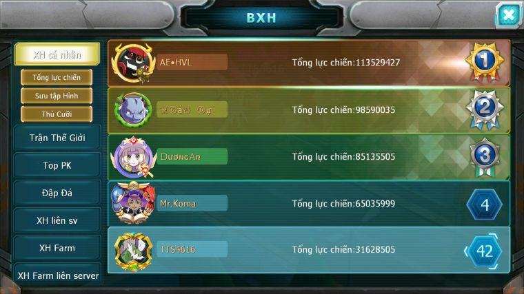 MÃ : #TTS4616 - SV 1600 - 2K4 SÁCH - TOP42 - V12 - HOOH DYNAMAX YVETAL BÁ CHỦ THẦN GIÓ BC UNVOA LUGIA BC NHIỀU PET HUYỀN THOẠI