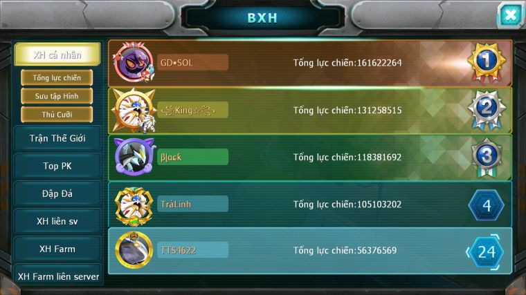 MÃ : #TTS4622 - SV 1245 - TOP 24 - HOOH CH DYNAMAX DIANCIE CH DYANMAX RAYQUAZA BC YVETAL BC NHIỀU PET BÁ CHỦ NGON