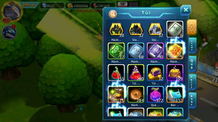 MÃ : #TTS4622 - SV 1245 - TOP 24 - HOOH CH DYNAMAX DIANCIE CH DYANMAX RAYQUAZA BC YVETAL BC NHIỀU PET BÁ CHỦ NGON