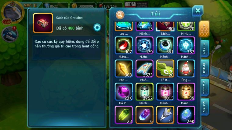 MÃ : #TTS4622 - SV 1245 - TOP 24 - HOOH CH DYNAMAX DIANCIE CH DYANMAX RAYQUAZA BC YVETAL BC NHIỀU PET BÁ CHỦ NGON