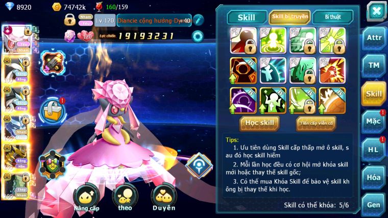 MÃ : #TTS4621 - SV 1683 - V12 - TOP19 - DIANCIE CH DYNAMAX UNVOA WB BÁ CHỦ RẮN BĂNG BC GIRATINA BC NHIỀU PET HUYỀN THOẠI