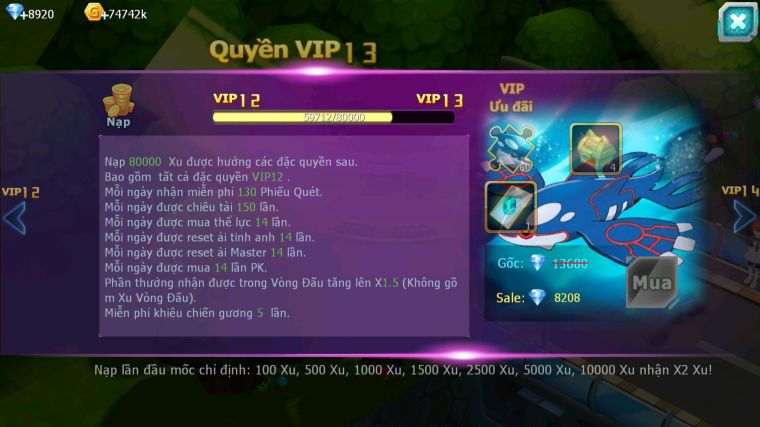 MÃ : #TTS4621 - SV 1683 - V12 - TOP19 - DIANCIE CH DYNAMAX UNVOA WB BÁ CHỦ RẮN BĂNG BC GIRATINA BC NHIỀU PET HUYỀN THOẠI