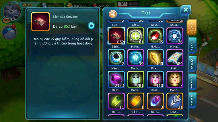 MÃ : #TTS4624 - SV 1772 - V8 - TOP10 - 850 SÁCH - UNVOA CẶP LATI BÁ CHỦ GIRATINA BC NHIỀU PET HT