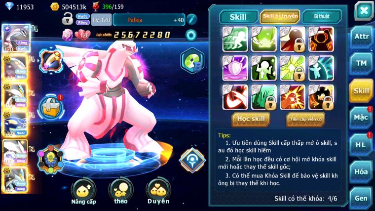 MÃ : #TTS4633 - SV 1024 - TOP29 - 3K1 SÁCH - PALKIA CH CẶP CÁ BC UNVOA WB BC CẶP LATI BC