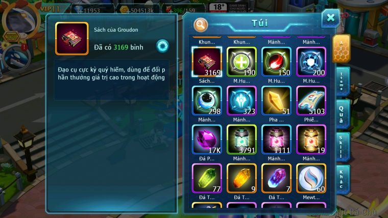 MÃ : #TTS4633 - SV 1024 - TOP29 - 3K1 SÁCH - PALKIA CH CẶP CÁ BC UNVOA WB BC CẶP LATI BC