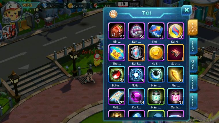 MÃ : #TTS4632 - SV 1123 - PIKACHU ASH LUANALA THẦN ĐIỆN