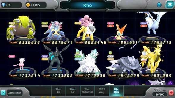 MÃ : #TTS4641 - SV 1683 - V7 - DIANCIE DYNAMAX QVLD BC RẮN BĂNG BC - UNVOA SAKATAKA BC  CẶP LATI BÁ CHỦ