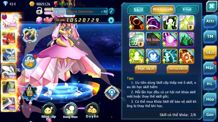 MÃ : #TTS4641 - SV 1683 - V7 - DIANCIE DYNAMAX QVLD BC RẮN BĂNG BC - UNVOA SAKATAKA BC  CẶP LATI BÁ CHỦ