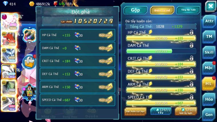 MÃ : #TTS4641 - SV 1683 - V7 - DIANCIE DYNAMAX QVLD BC RẮN BĂNG BC - UNVOA SAKATAKA BC  CẶP LATI BÁ CHỦ