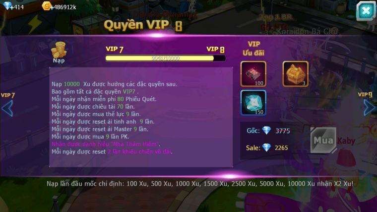 MÃ : #TTS4641 - SV 1683 - V7 - DIANCIE DYNAMAX QVLD BC RẮN BĂNG BC - UNVOA SAKATAKA BC  CẶP LATI BÁ CHỦ