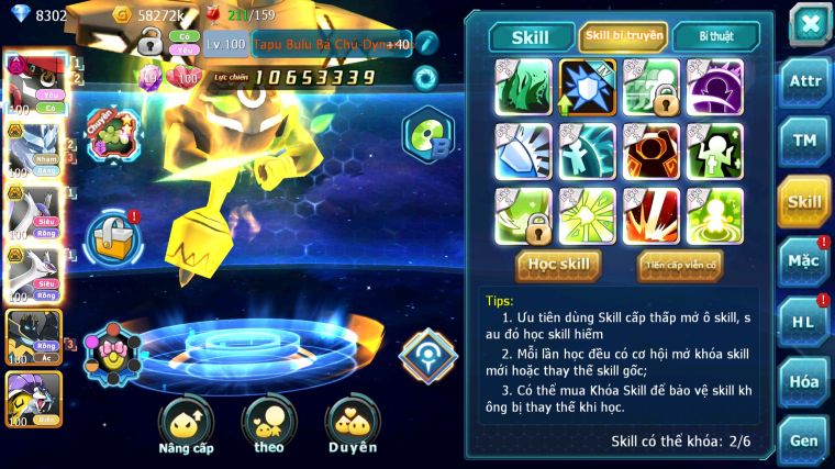 MÃ : #TTS4647 - SV 1732 - V10 - TOP40 - TAPU BULU DYNAMAX RẮN BĂNG BC CẶP LATI BC ĐUA TOP CỰC NGON