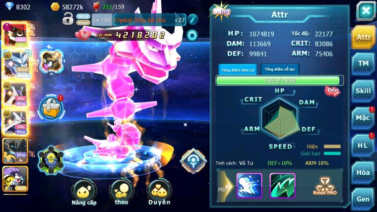 MÃ : #TTS4647 - SV 1732 - V10 - TOP40 - TAPU BULU DYNAMAX RẮN BĂNG BC CẶP LATI BC ĐUA TOP CỰC NGON