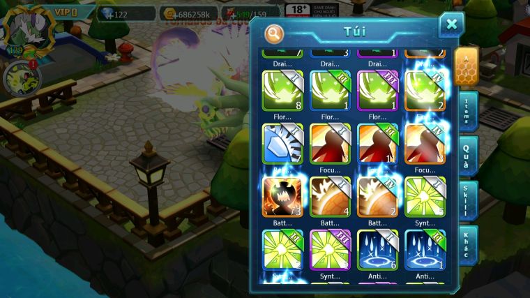 MÃ : #TTS4655 - SV 1602 - HOOH BÁ CHỦ QVLD BC THẦN GIÓ BC YVETAL GROUDON NHIỀU PET HT