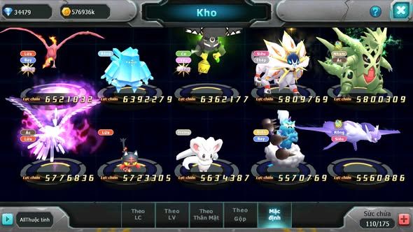 MÃ : #TTS4654 - SV 301 - V15 - TOP17 - 34K KC - HOOH CH DYNAMAX RAYQUAZA BC HOOPA BC UNVOA WB NHIỀU PET HT