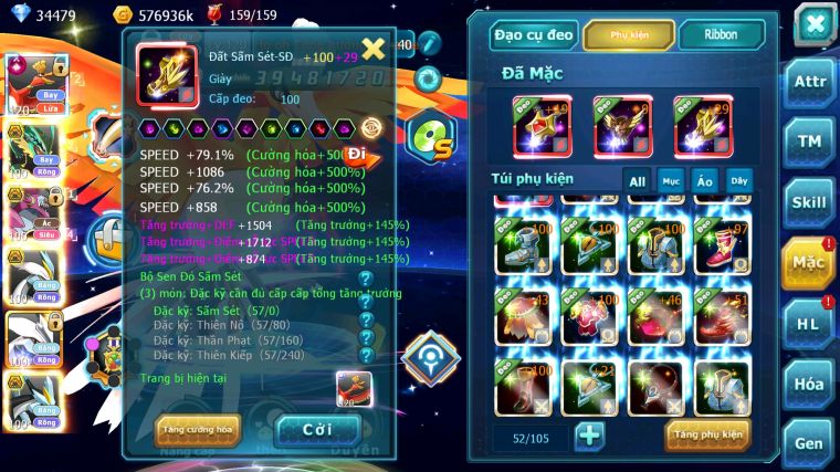 MÃ : #TTS4654 - SV 301 - V15 - TOP17 - 34K KC - HOOH CH DYNAMAX RAYQUAZA BC HOOPA BC UNVOA WB NHIỀU PET HT