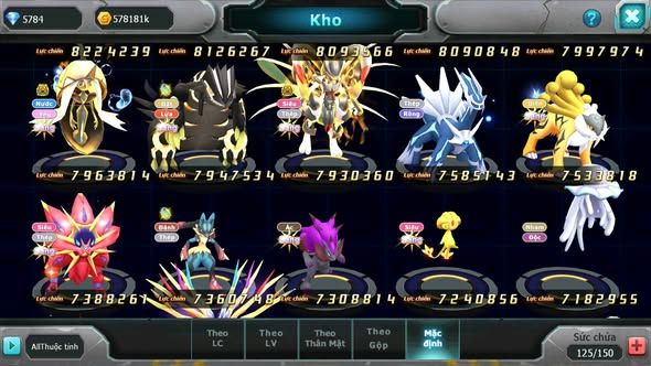 MÃ : #TTS4652 - SV 454 - V15 - TOP 6 ALL - RAYQUAZA BÁ CHỦ HOOH CH DYNAMAX HOOPA BC MEGANEC UNVOA WB BC NHIỀU PET HUYỀN THOẠI BÁ CHỦ