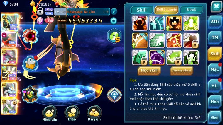 MÃ : #TTS4652 - SV 454 - V15 - TOP 6 ALL - RAYQUAZA BÁ CHỦ HOOH CH DYNAMAX HOOPA BC MEGANEC UNVOA WB BC NHIỀU PET HUYỀN THOẠI BÁ CHỦ