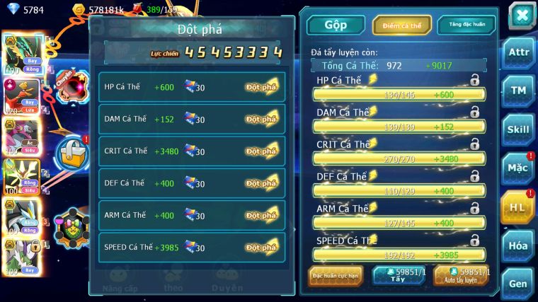 MÃ : #TTS4652 - SV 454 - V15 - TOP 6 ALL - RAYQUAZA BÁ CHỦ HOOH CH DYNAMAX HOOPA BC MEGANEC UNVOA WB BC NHIỀU PET HUYỀN THOẠI BÁ CHỦ