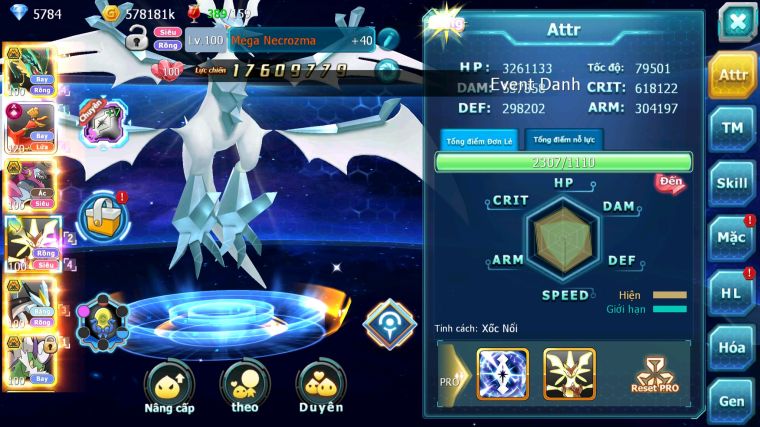 MÃ : #TTS4652 - SV 454 - V15 - TOP 6 ALL - RAYQUAZA BÁ CHỦ HOOH CH DYNAMAX HOOPA BC MEGANEC UNVOA WB BC NHIỀU PET HUYỀN THOẠI BÁ CHỦ