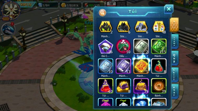 MÃ : #TTS4652 - SV 454 - V15 - TOP 6 ALL - RAYQUAZA BÁ CHỦ HOOH CH DYNAMAX HOOPA BC MEGANEC UNVOA WB BC NHIỀU PET HUYỀN THOẠI BÁ CHỦ