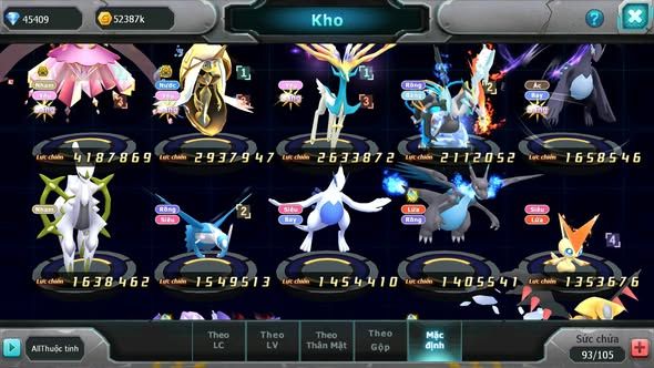 MÃ : #TTS4651 - SV 1720 - V7 - 45K KC - DIANCIE BÁ CHỦ TAPU FINI BC XERM UNVOA SHADOW LUGIA